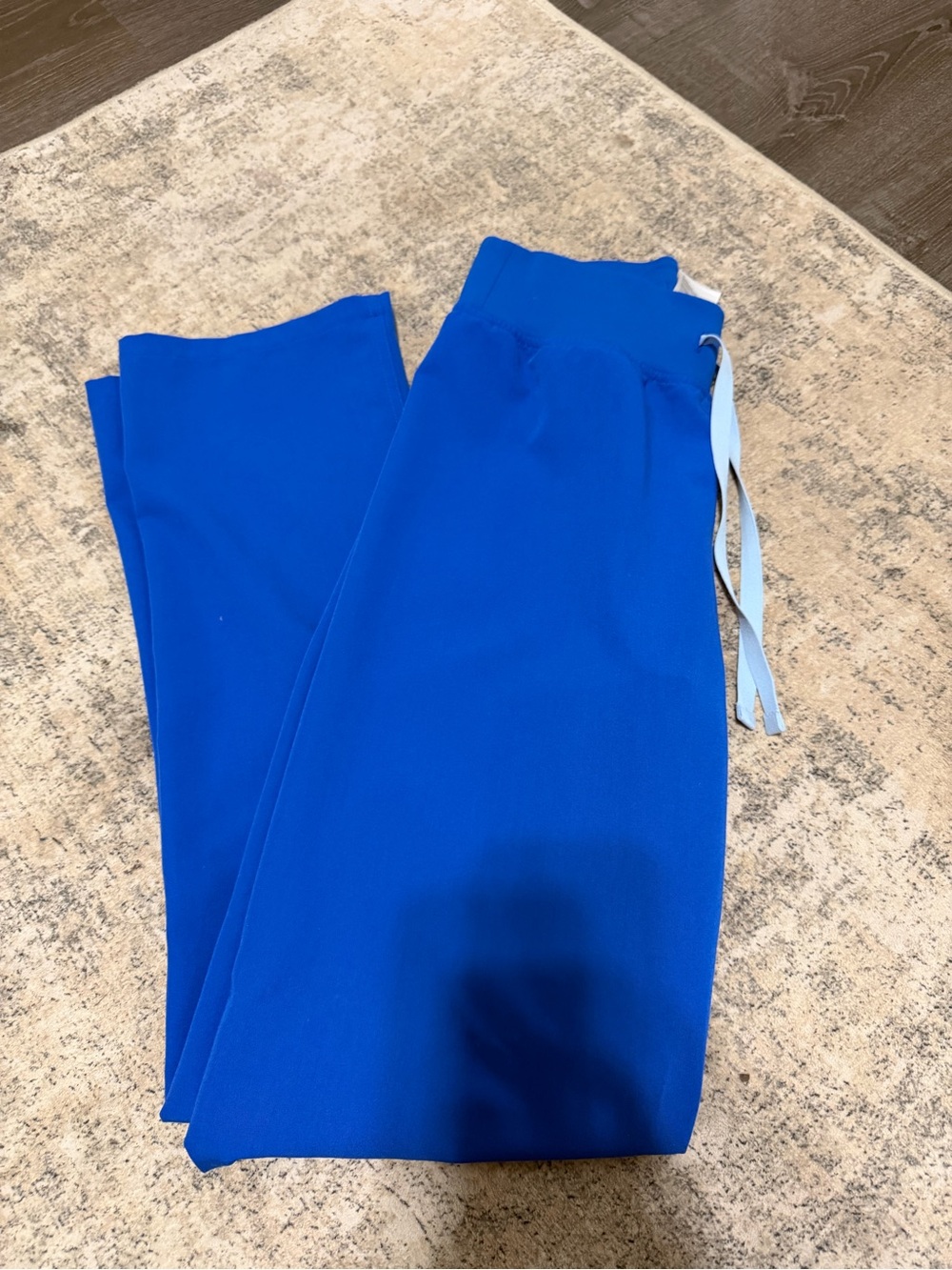 Figs Electric Blue Scrub with Drawstring